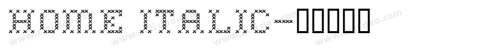 Home Italic字体转换